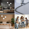 Lampa Wisząca Delfa Led 45W Barwa Neutralna Biała