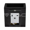Kinkiet V-TAC BETON G9 LED Kwadrat Ciemny Szary IP20 VT-892