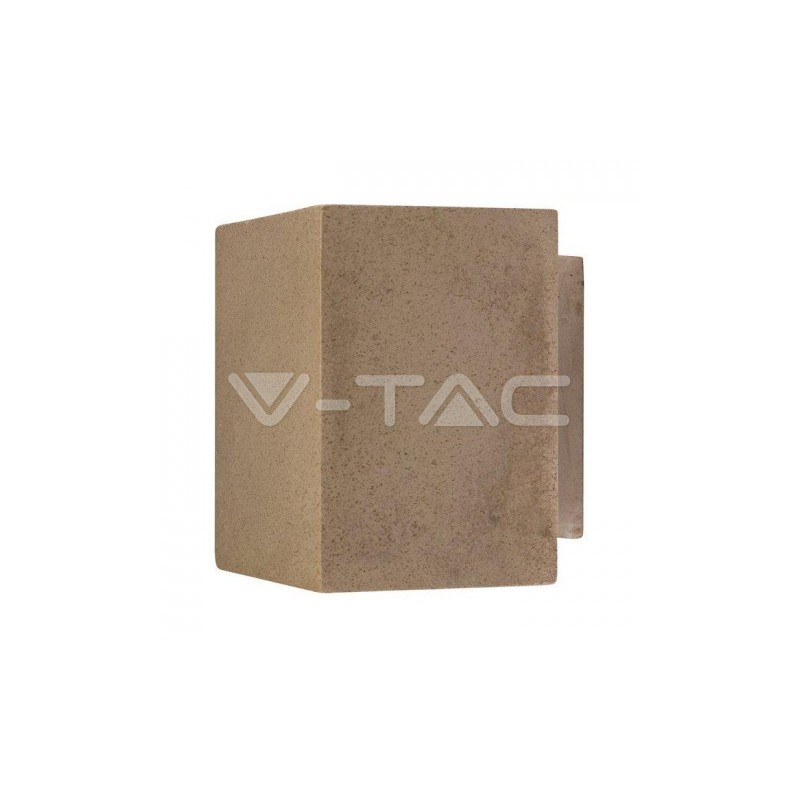 Kinkiet V-TAC BETON G9 LED Kwadrat Jasno Szary IP20 VT-892