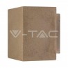 Kinkiet V-TAC BETON G9 LED Kwadrat Jasno Szary IP20 VT-892