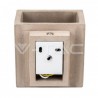 Kinkiet V-TAC BETON G9 LED Kwadrat Jasno Szary IP20 VT-892