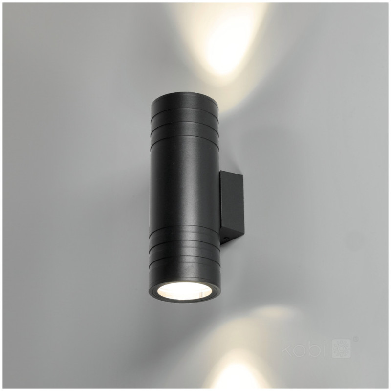 Kinkiet Ścienny Dwustronny Ip54 Querk 5 Czarna Led2B