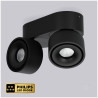 Oprawa Lahti Mini Dim Czarna 2X9W Barwa Ciepłobiała (Ściemnialna)