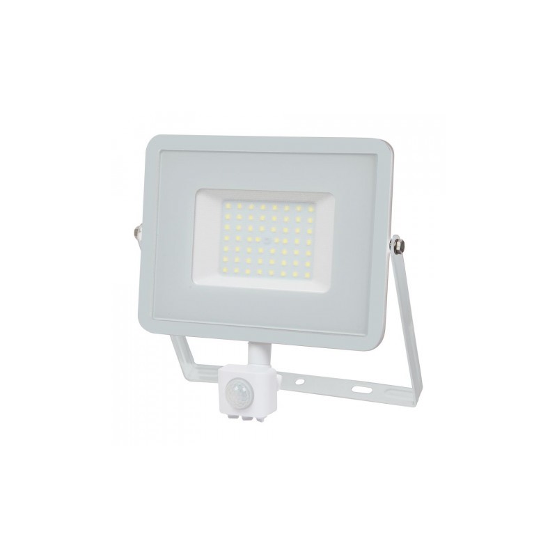 Halogen LED V-TAC 50W SAMSUNG CHIP Czujnik Ruchu Funkcja Cut-OFF Biały VT-50-S 3000K 4000lm 5 Lat Gwarancji