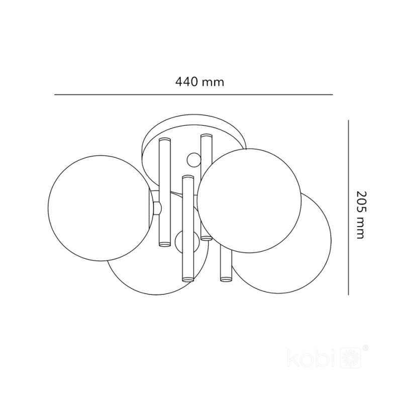 Lampa Sufitowa Globe Elegance Ash S4