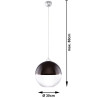 Lampa Wisząca Gino Czarna