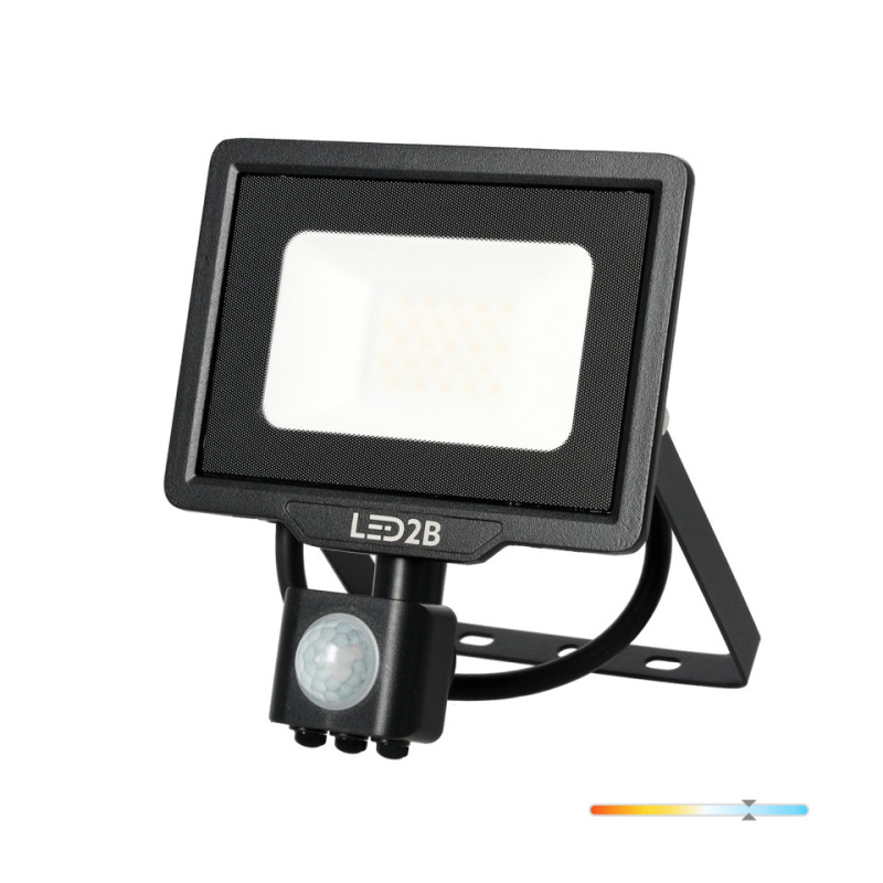 Oprawa Led Mhc Z Czujnikiem 20W Czarna Barwa Zimnobiała Led2B