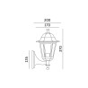 Lampa Ogrodowa Lo4101 Złota