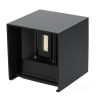 Kinkiet Ogrodowy Led Querk 2X3W 3000K Ip54 Czarny Led2B