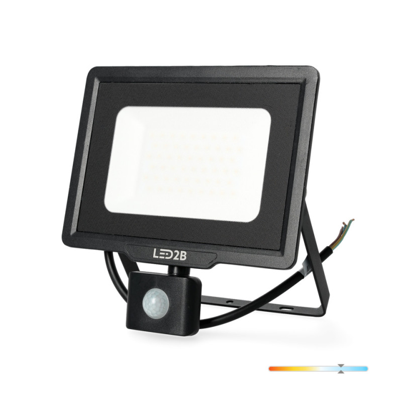 Oprawa Led Mhc Z Czujnikiem 50W Czarna Barwa Zimnobiała Led2B