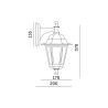 Lampa Ogrodowa Lo4102 Czarna