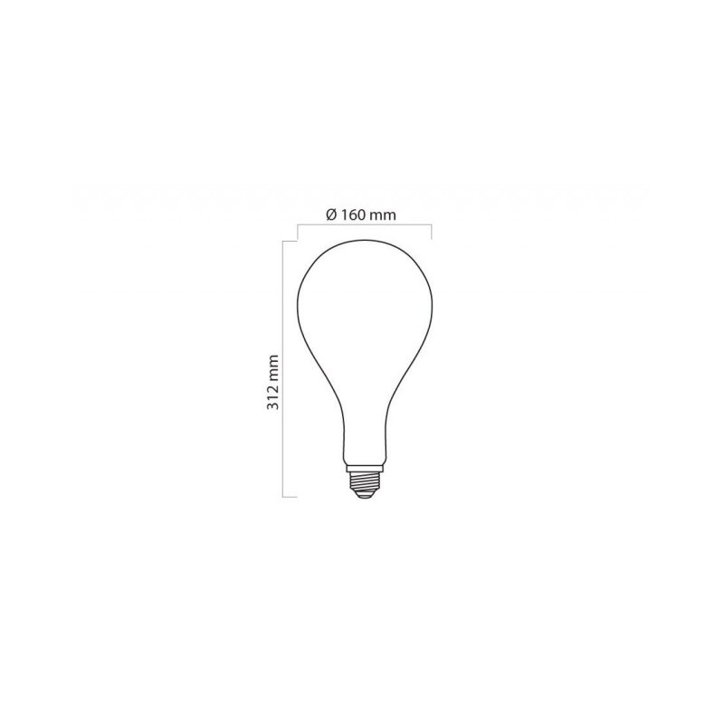 LED line E27 FILAMENT 220-240V 4W 160lm 2000K PS160 STILLA  szkło dymione złote