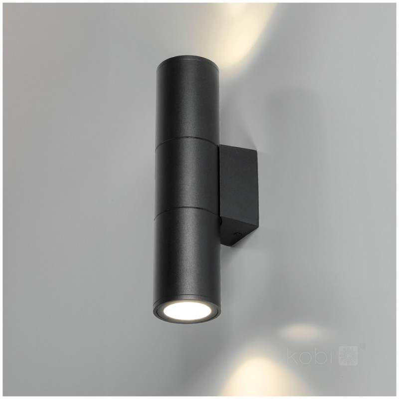 Lampa Ogrodowa Ścienna Querk 3 Czarna Led2B