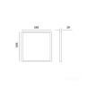 Panel Led Brisbane Premium 60X60 36W Barwa Neutralna Biała