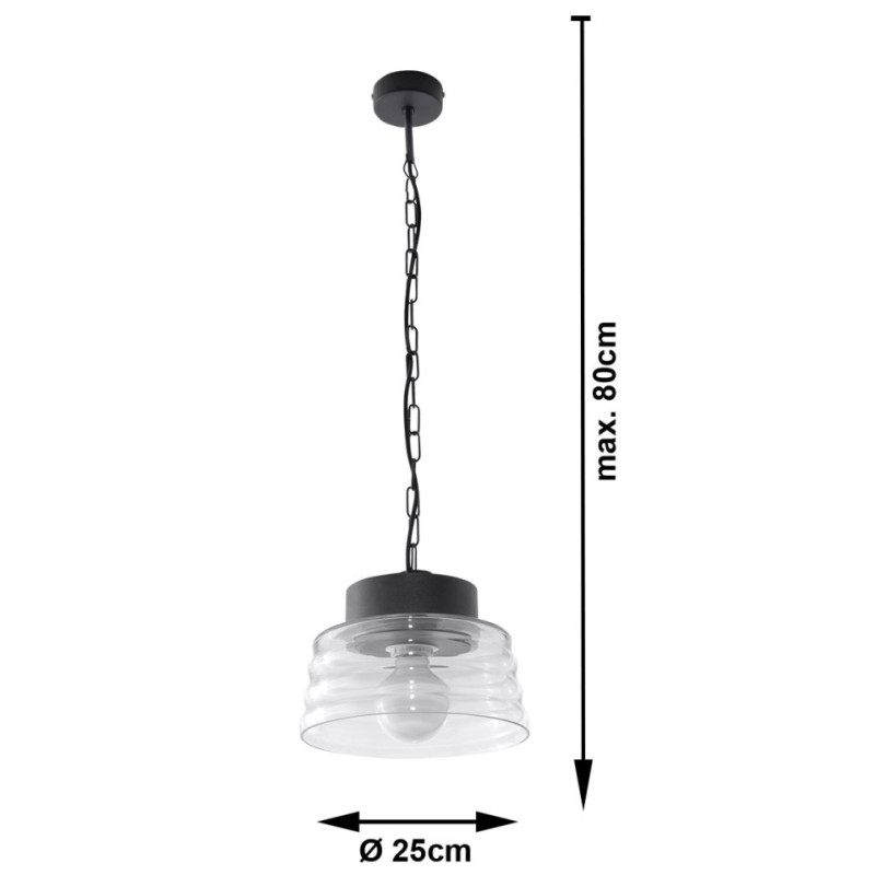 Lampa Wisząca Marina Transparentny