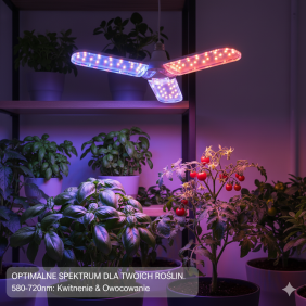 Żarówka Do Roślin Led Planty 40W E27 wspomaga fotosynteze