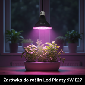 Żarówka do uprawy i hodowli roślin w kolorze czarnym w oprawy z gwintem e27 pomaga we wzroście roślin od Kobiego o kodzie 001505