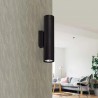 Kinkiet góra dół czarny K-4439 z serii DOPIK 2xGU10