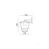 Kinkiet Ogrodowy Tevio Kd 1Xe27 Ip54 Czarny Led2B