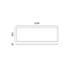 Ramka Nt Do Panelu Led 30X120 Klik 45Mm