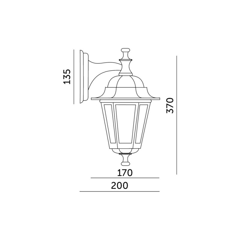 Lampa Ogrodowa Lo4102 Złota