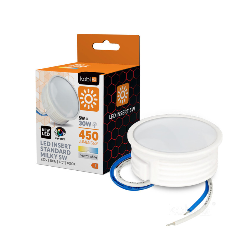 Wkład Led Insert 5W Milky Barwa Neutralna
