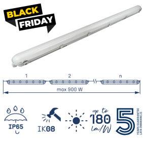 Lampa Przemysłowa EVOX Bardzo Wydajna Black Friday Hermetyczna 40W i aż 7200 Lumenów