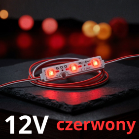 Moduł Led czerwony Goq Samsung 3 X Smd 150 Stopni Ip68 GOQ-3SAM-150-C