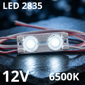 Moduł reklamowy LED 6500K Mw-Mld-2835-2W-Lens V.2