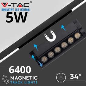 Lampa Magnetyczna Serii Agata Sku 10259 V-Tac 5W