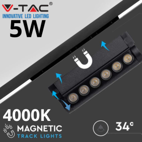 Lampa Magnetyczna LED Serii Agata Sku 10257 V-Tac 5W