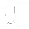 Lampa Wisząca AURIS WHITE 1xE14