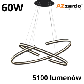 Nowoczesna Lampa Wisząca Alessia Czarna Azzardo AZ3355