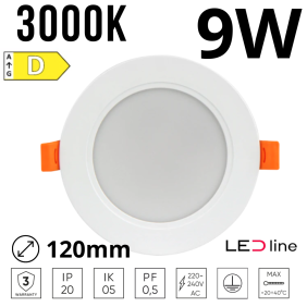 Plafon Led Molly 9W 830Lm 3000K Okrągły 200753