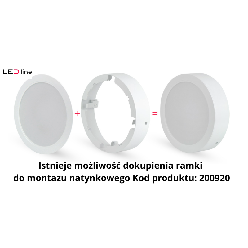 ramka do Plafon do sypialni Molly 12W 1150Lm 3000K Okrągły 200777