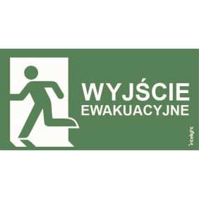 Piktogram Wyjście Ewakuacyjne Do Orion Napis Lewo - Or13 (300X100Mm) / 93064