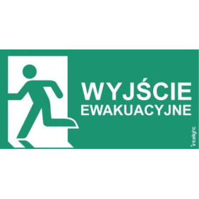 Piktogram Do Directo S / Vella Wyjście Ewakuacyjne Napis Lewo - Vd8 (250X125Mm) / Logo / 85208