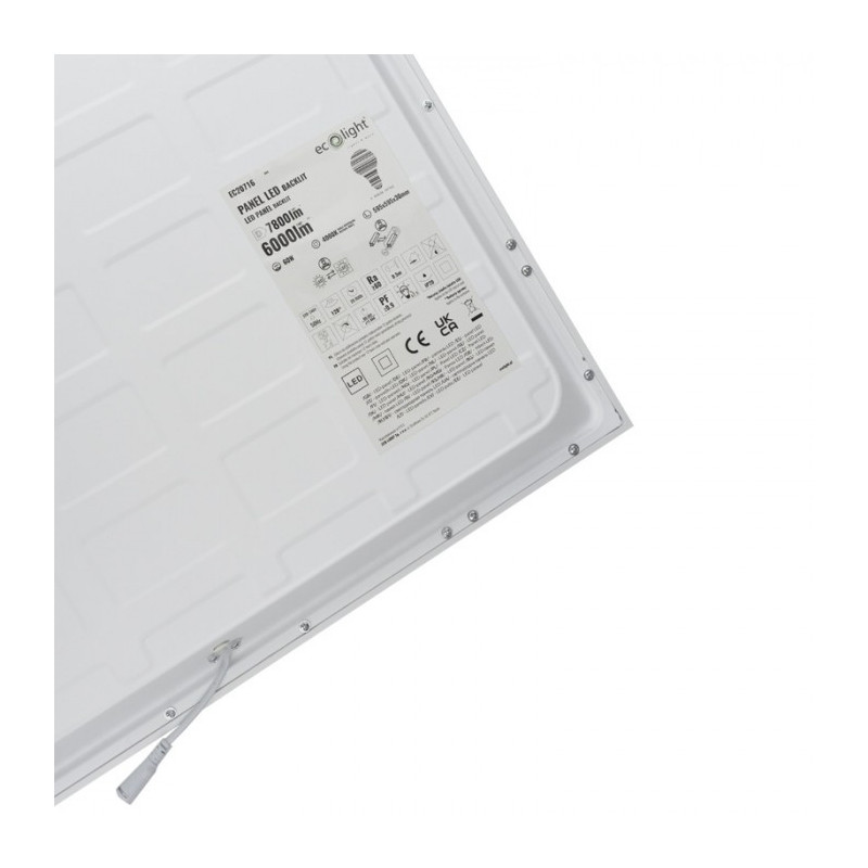 Panel Led Backlit 60W 6000Lm 595X595X30 4000K