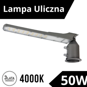 Oprawa uliczna Led Flamingo 50W 4000K 5000Lm Szara 203792