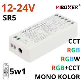 Sterownik Sr5 Miboxer Mono, Cct-Rgb-Rgbw-Rgb-Cct do taśm led