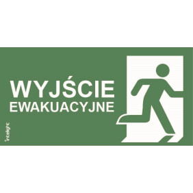 Piktogram Wyjście Ewakuacyjne Do Orion Napis Prawo - Or14 (300X100Mm) / 93063