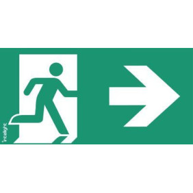 Piktogram Wyjście W Prawo - E2 (300X150Mm) / Logo / 85102