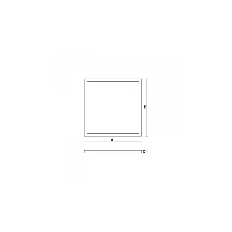 OPRAWA AW. BATERTECH 08 LED 145 AW3h/2F+A/TEST SMD LED 45W EVG IP20 INV6-80W/3h 60x60 SLI035037NW