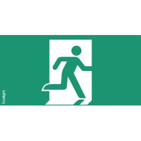 Piktogram Wyjście Ewakuacyjne - E15 (300X150Mm) / Logo / 85115