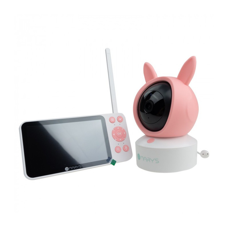 Mary's Nania Kamera Elektroniczna 2W1 Królik Różowy Wifi Tuya