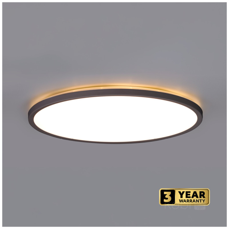Plafon Led Nivera Circle 24W 3Cct Ip54 Czarny Kobi Premium