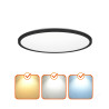 Plafon Led Nivera Circle 24W 3Cct Ip54 Czarny Kobi Premium
