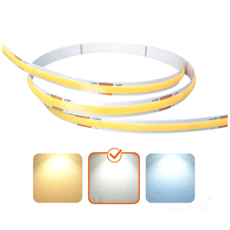 Taśma Led Tramo 320 Cob 5M 4000K 24V Ip65 Kobi Premium