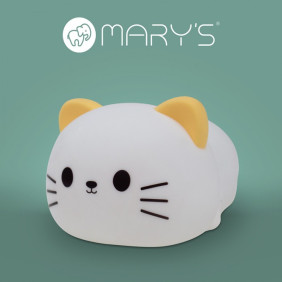 Mary's Lampka Nocna Rgb Z Dźwiękiem Słodki Kotek
