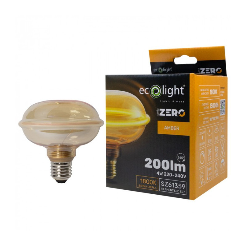 Seria Zero 4W 200Lm E27 G103 Amber